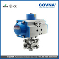 Hot selling pneumatic 3 pieces ball valve with great price
